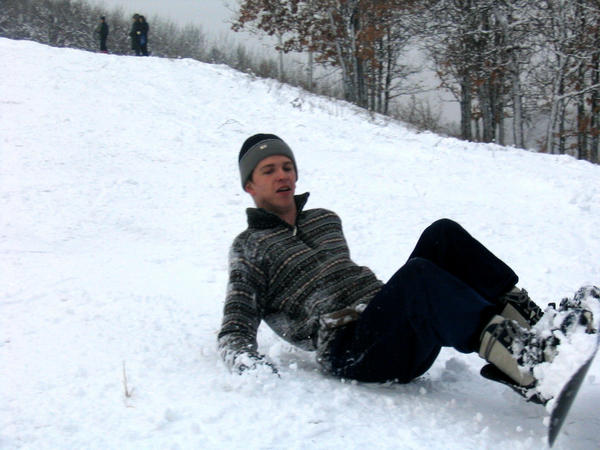 Занудов - один из тех, кто выбрал сноуборд